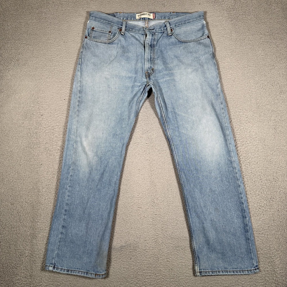 Levis Jeans Mens 38x29 Blue Vintage 505 Denim Casual Logo Preppy Pockets Logo